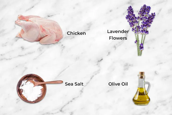Ingredients Salt and Lavender Roasted Chicken