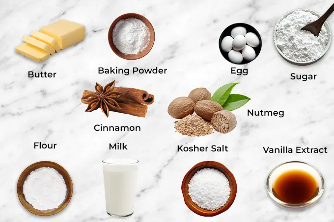 Ingredients To Make Perfect Cinnamon Donut
