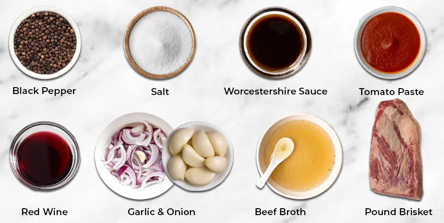 Ingredients Required for James Martin Slow Cooked Brisket