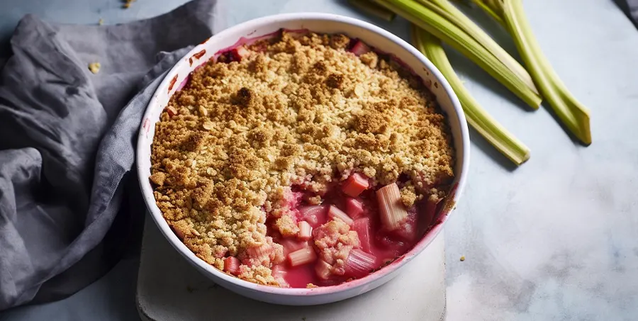 How To Serve Rhubarb Crumble Mary Berry