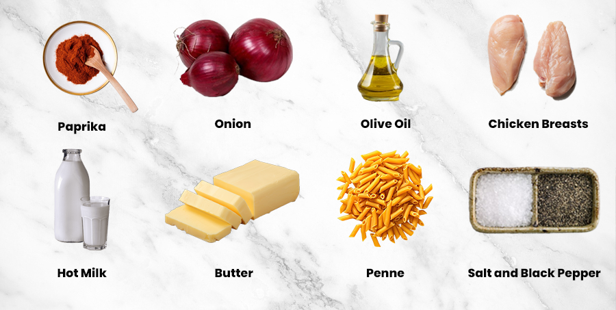 Mary Berry Chicken Pasta Bake Ingredients