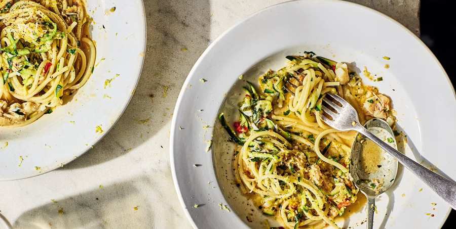 What Is The Best Mary Berry Crab Courgette Spaghetti Recipe?