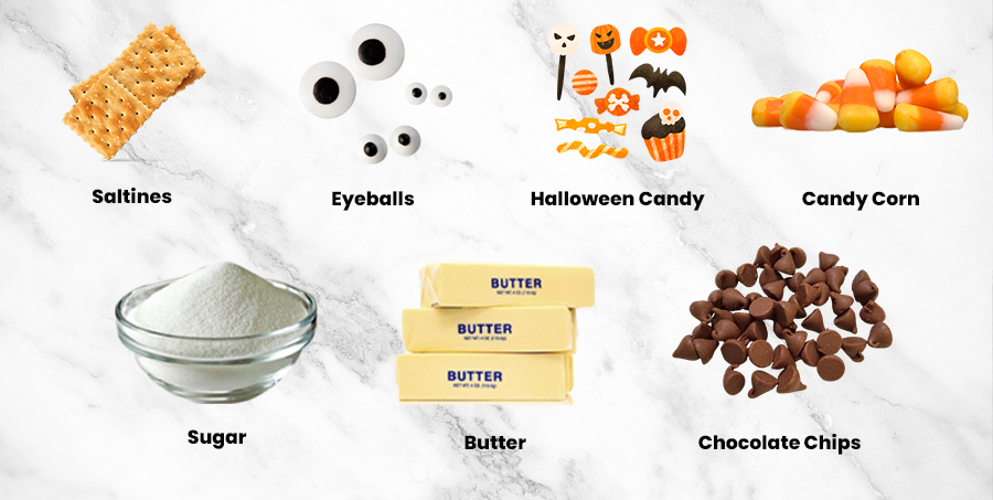 Halloween Saltine Crack Candy Ingredients