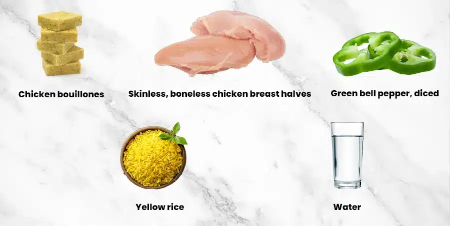 Vigo Chicken And Yellow Rice Ingredients