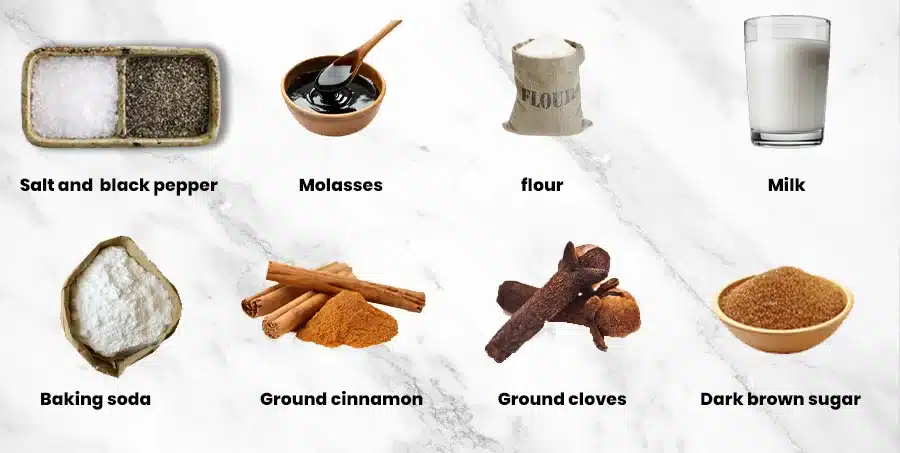 Christmas Gingerbread Cookies Ingredients