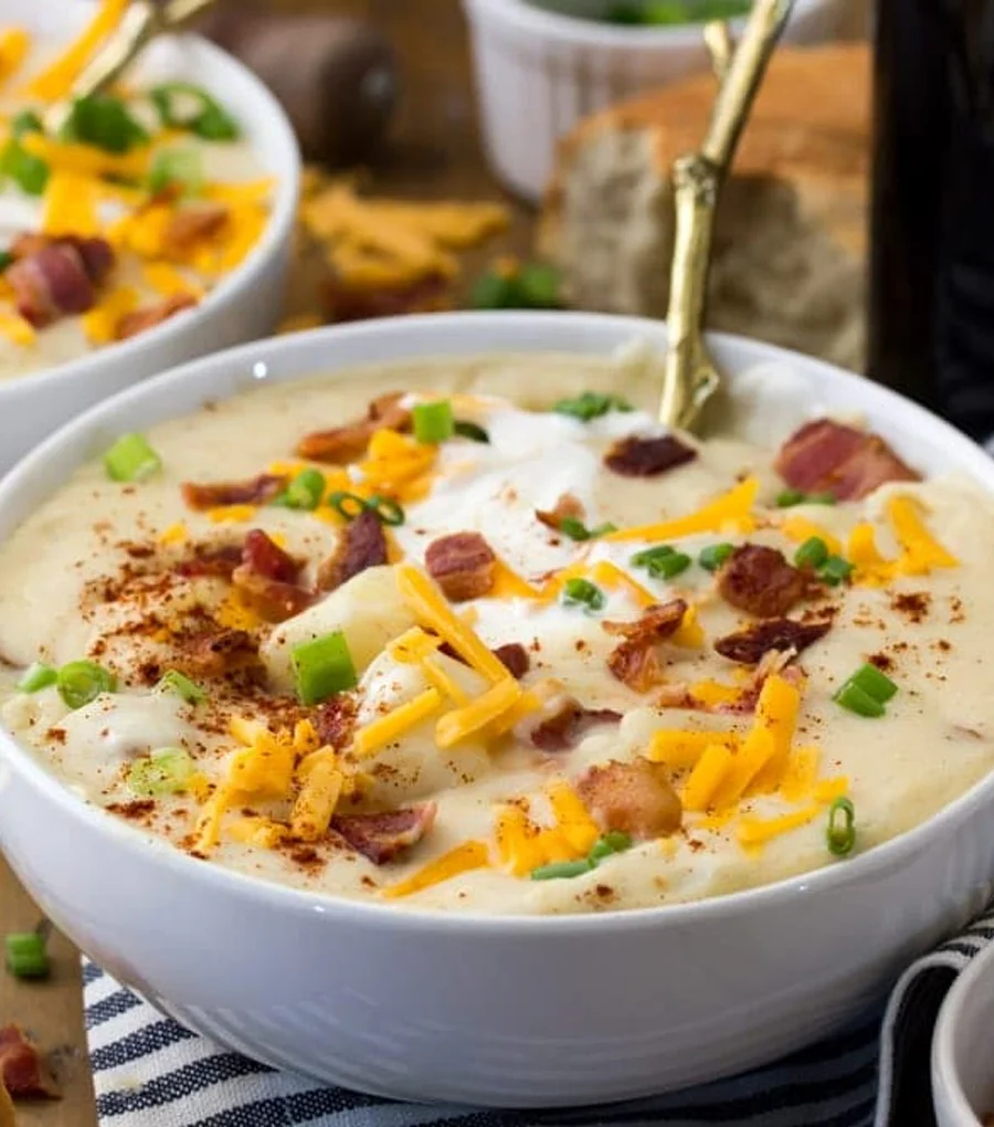 Easy Homemade Creamy Potato Soup Recipe