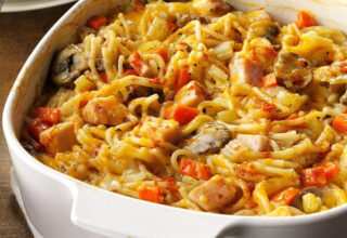 Turkey Spaghetti Casserole Recipe