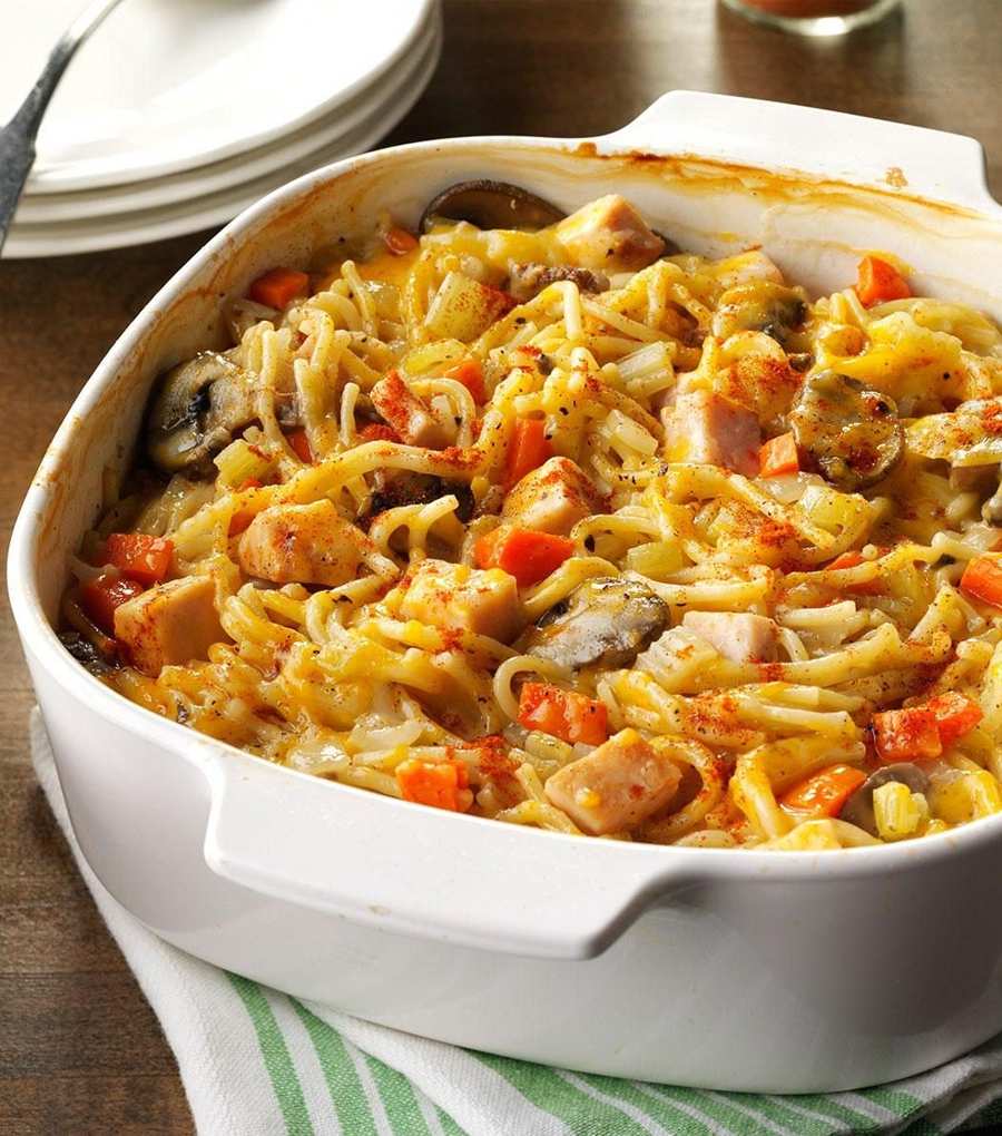 Turkey Spaghetti Casserole Recipe