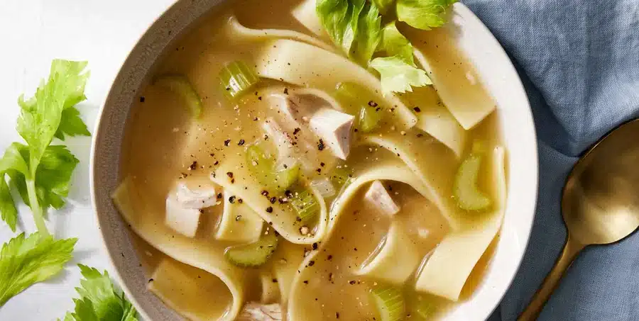 How To Serve Winter Special Chicken Noodle Soup Recipe?