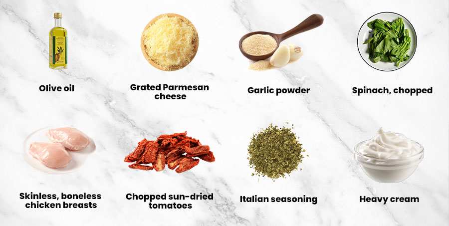 Creamy Tuscan Chicken Recipe Ingredients