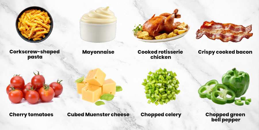 Italian Chicken Pasta Salad Recipe Ingredients